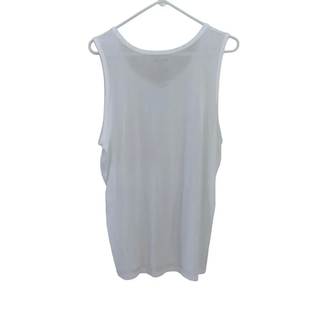 Tommy John Womens Second Skin White Tank Top Loose Fit Sz XL